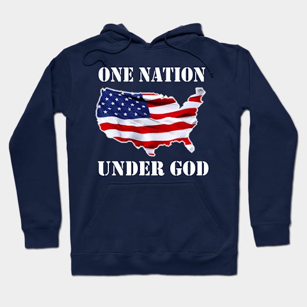 One Nation Under God Hoodie by M8erer